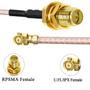 Imagem de Cabo coaxial TUOLNK RP-SMA para IPX MHF U.FL IPEX-1 10 cm 5 unidades