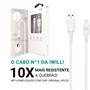 Imagem de Cabo Compatível Com iPhone Lightning Iwill Strong 1,2m Mfi Homologado 5 Anos de Garantia