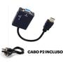 Imagem de Cabo Conversor Adaptador Hdmi Para Vga Com Saída P2 Áudio