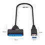 Imagem de Cabo Conversor Adaptador Ssd Hd Sata Note 2.5 Usb 3.0 50cm
