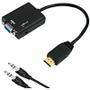 Imagem de Cabo Conversor De Sinal Digital Para Analogico Hdmi Pra Vga