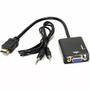 Imagem de Cabo Conversor Hdmi Adaptador Para Vga Com Saída P2 De Áudio