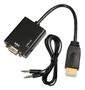Imagem de Cabo Conversor Hdmi Para Vga Com Saída De Áudio P2