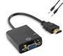Imagem de Cabo conversor HDMI para VGA Femea com audio