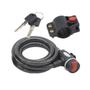 Imagem de Cabo de Aço com Trava Rontek BCD-015 de Chave 1,5mts 12mm