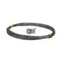 Imagem de Cabo de Aço Inox Way Fishing 120lb 10m Prata com Nylon Flexível 50 Luvas