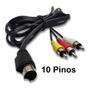 Imagem de Cabo De Audio E Video S-video Mini Din Rca 1,80m 10 Pinos