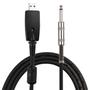 Imagem de Cabo de Áudio USB para Guitarra - Plug 6,35mm - Compatível com Windows e macOS