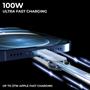 Imagem de Cabo de Carregamento 6 em 1 Rolling Square InCharge XL - 100W, 0,3m, Preto