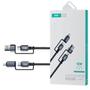 Imagem de Cabo De Carregamento Transferência De Dados FAM FCA-2205 USB C USB A Lightning E 4 Em 1 1.2M Preto