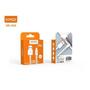 Imagem de Cabo de Dados Carga Rápida Usb x Lightning 1 Metro Kaidi KD-25A Branco