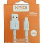 Imagem de Cabo de Dados Carga Rápida Usb x Lightning 1 Metro Kaidi KD-25A Branco