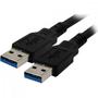 Imagem de Cabo de Dados USB 3.0 a Macho X USB 3.0 a Macho 1,8M CBUS0011 Preto STORM