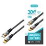 Imagem de Cabo de Dados USB-C p/Lightning 1,2M 30W QC Kimaster CB827L Preto