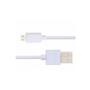 Imagem de Cabo De Dados Usb V8 Branco Kingo 1M 2.1A Para Galaxy A10