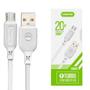 Imagem de Cabo de Dados V8 1M QC 20W Kimaster CB603 Micro USB