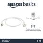 Imagem de Cabo de Extensão Amazon Basics - 13A 125V - 1m - 2 Unidades - Branco