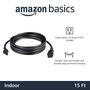 Imagem de Cabo de Extensão Amazon Basics - 13A 125V - 4,5m - Preto (2 Unidades)