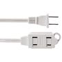 Imagem de Cabo de extensão Power Strip Amazon Basics, 3 pés e 2 pinos, pacote com 2 pinos
