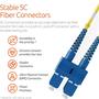 Imagem de Cabo de Fibra Óptica BEYONDTECH LC para SC - Modo Único 5m OS2 9/125