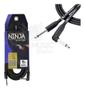 Imagem de Cabo De Guitarra 0,20MM Preto e Conector P10xP10 90 Ninja Cable 15FT