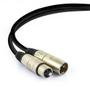 Imagem de Cabo de Microfone Balanceado XLR Macho Para XLR Femea Santo Angelo - 100 Metros