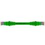 Imagem de Cabo De Rede 15 Centímetros Patch Cord Cat6 UTP Giga 100% Cobre 10GBPs Verde