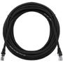 Imagem de Cabo De Rede 15 Metros Patch Cord Cat6 UTP 100% Cobre Preto Alta Velocidade