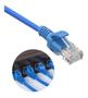 Imagem de Cabo De Rede 20 Metros Crimpado Montado Rj45 Ethernet Cat5e Lan Azul