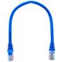 Imagem de Cabo De Rede 25 CM Patch Cord Cat5e UTP 100% Cobre Furukawa Azul