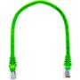 Imagem de Cabo De Rede 40 CM Patch Cord Cat6 UTP 100% Cobre Giga Verde