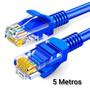 Imagem de Cabo de Rede 5 Metros RJ45 Cat5E Patch Cord UTP LAN Internet