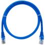 Imagem de Cabo De Rede 80 Centímetros Patch Cord Cat5e UTP 100% Cobre Azul