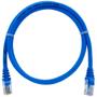 Imagem de Cabo De Rede 90 CM Patch Cord Cat6 UTP 100% Cobre Azul