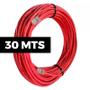 Imagem de Cabo de Rede Cat 6 MPT Interno 30 Metros U/UTP 4P X 23AWG  Vermelho Com Conectores