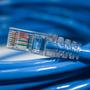 Imagem de Cabo de Rede CAT5e 20 Metros 20m Azul UTP Ethernet Crimpado Pronto