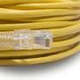 Imagem de Cabo de Rede CAT5e 30 Metros 30m amarelo UTP Ethernet Crimpado Pronto