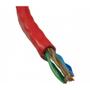 Imagem de Cabo de rede cat6 10 metro vermelho 4px23awg internet megatron