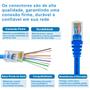 Imagem de Cabo de Rede Cat6 2 Metros Ethernet 1000 Megabits Azul 5 Un
