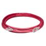 Imagem de Cabo De Rede CAT6 3 Metros 3m 100% Cobre Vermelho Crimpado Ethernet Pronto 23AWG