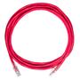 Imagem de Cabo de Rede CAT6 3 Metros Vermelho Rolo UTP Ethernet Crimpado 23AWG Pronto