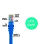 Imagem de Cabo de Rede Cat6 até 1 Gigabit 1000Mbps 10 Metros com RJ45
