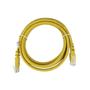 Imagem de Cabo De Rede Cat6 Cabo Resistente De 1,5 Metros Condutores Em Cobre Nu Ideal Para Gamers Streamers Internet Sem Travamentos - Amarelo