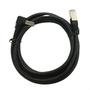 Imagem de Cabo de Rede Cat7 Plug 90 Graus para Cima Preto - 7 Metros