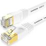 Imagem de Cabo de Rede Cat7 STP 10Gbps - Patch Cable RJ45 Plano Branco 10m