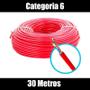 Imagem de Cabo de rede Categoria 6 para internet Comprimento 30 Metros Cor Vermelho