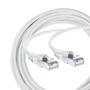 Imagem de Cabo De Rede Com 5 Metros Ethernet Lan Rj45 Internet Branco