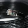 Imagem de  Cabo de Rede Dupla Capa Blindado Área Externa 100 Metros CAT5e Ethernet Crimpado 100% Cobre RJ45