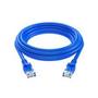 Imagem de Cabo de Rede Internet Montado RJ45 Azul 3m