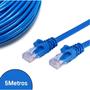 Imagem de Cabo de Rede Internet Montado RJ45 Azul 5m